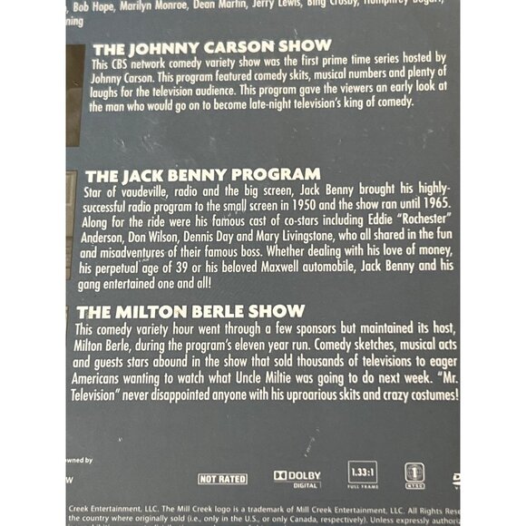 TV Guide Television Legends DVD Johnny Carson Jack Benny Milton Berle New Sealed - Picture 3 of 3